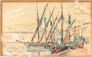 サントロペ 作： Paul Signac