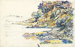 サントロペのカランク 作： Paul Signac