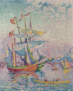 ゴールデンホーン。橋、1907 作： Paul Signac