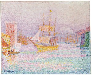 マルセイユの港、1907年。 作： Paul Signac