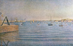 1888年ポートリューの港 作： Paul Signac