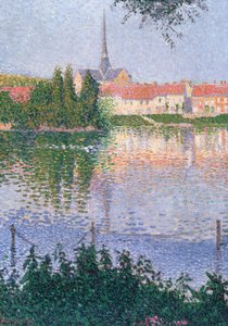 レザンデリ近くのルーカスの島 作： Paul Signac