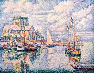 バーフルールの港、1931年 作： Paul Signac