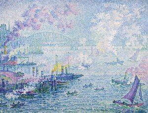 ロッテルダム港、1907 作： Paul Signac