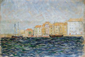 サントロペ港 作： Paul Signac