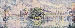 ヴェールギャランガーデン。ジャルダンデュヴェールギャラント、1928年頃 作： Paul Signac