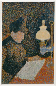 ランプの下の女 作： Paul Signac
