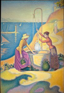 井戸の女たち」または「井戸のプロヴァンスの若い女たち 作： Paul Signac
