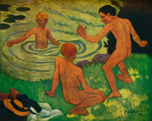 男の子の入浴、1906 作： Paul Sérusier