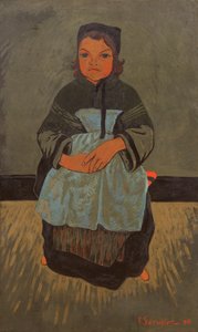 ブルトンの少女、マリーフランシサイユ、1896年。 作： Paul Sérusier