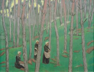 森のキノコピッカー 作： Paul Sérusier