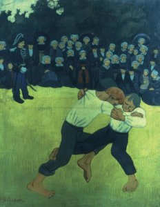 ブルトン闘争- 1895 作： Paul Sérusier
