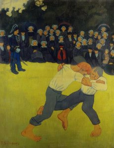 ブルトンレスリング 作： Paul Sérusier
