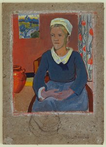 ルイーズ、またはブルトンの使用人、1890 作： Paul Sérusier