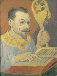 ナビコスチュームを着たポールランソンの肖像、1890年。 作： Paul Sérusier