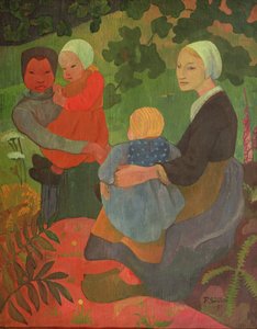若い母親、1891 作： Paul Sérusier