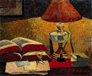 ランプの下、1906年。 作： Paul Sérusier