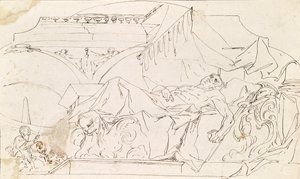 休息するアレキサンダー大王 作： Paul Troger