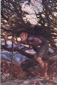 それでも私は呪いをかけなければならない、The Tempest、1908年からのイラスト 作： Paul Vincent Woodroffe