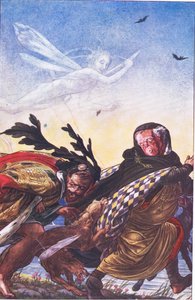 怒り！怒り！そこに、暴君、そこにハーク！ Hark！、The Tempest、1908のイラスト