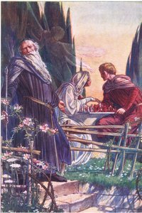 甘い主よ、あなたは私を偽って演じます、The Tempest、1908年からのイラスト 作： Paul Vincent Woodroffe