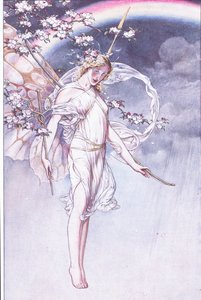 その水っぽいアーチと混乱している私と空の女王は、これらを残します、The Tempest、1908年からのイラスト 作： Paul Vincent Woodroffe