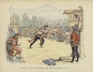彼はすでに12回勝利した戦闘員の一人と格闘しました 作： Paul de Semant