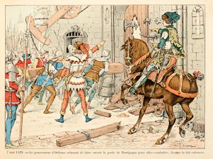 セオドア・カフ著、ポール・デ・セマン（1855-1915）絵の「ジャンヌ・ダルク」からの引用。5月7日 作： Paul de Semant