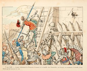 セオドア・カフ著、ポール・デ・セマン（1855-1915）絵の『ジャンヌ・ダルク』からの引用。5月7日 作： Paul de Semant