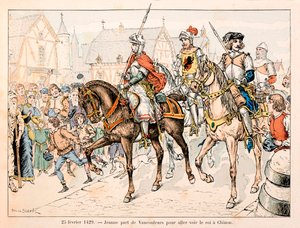 セオドア・カフ著、ポール・デ・セマン（1855-1915）絵の『ジャンヌ・ダルク』からの引用。2月25日 作： Paul de Semant