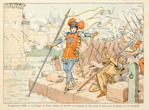 セオドア・カフ著、ポール・デ・セマン（1855-1915）絵の『ジャンヌ・ダルク』からの引用。9月8日 作： Paul de Semant