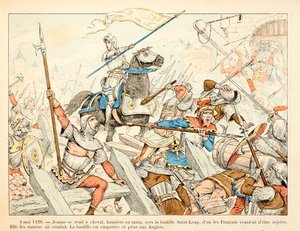 イラストは、テオドール・カフ著、ポール・デ・セマン（1855-1915）絵の『ジョーン・オブ・アーク』から引用しています。5月4日 作： Paul de Semant