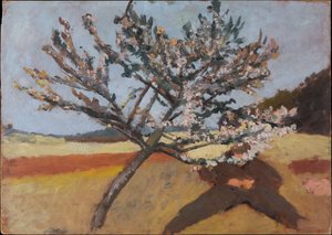 Mann unter einem blühenden Baum liegend 作： ポーラ・モダーソン・ベッカー