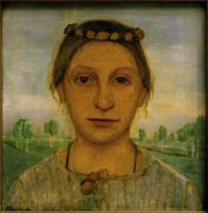 妹ヘルマの肖像 作： Paula Modersohn Becker