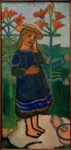 火のユリの間のエルスベス 作： Paula Modersohn Becker