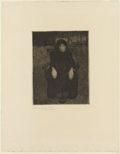 座っている老婆 作： Paula Modersohn Becker