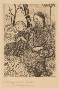 二人の農民の少女 作： Paula Modersohn Becker