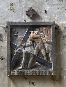 十字架の道、サン マンデ教会、フェリエール シュル ラルソン 1931 作： Paule Richon