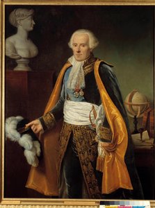ラプラス侯爵ピエール・シモン（ラプレイス）（1745-1827）の肖像 天文学者 ポーラン・ゲラン（1783-1855）の絵画 19世紀 日1,46 x 1,13 m