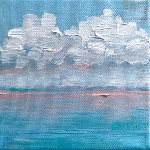 穏やかな海の雲