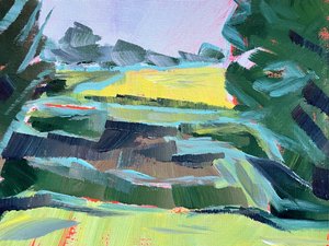 鮮やかな野原の風景 作： Pauline Wegman | Key and Sea Creative