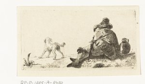 犬を持つ男