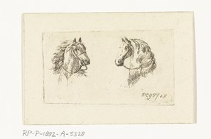 2 つの馬の頭