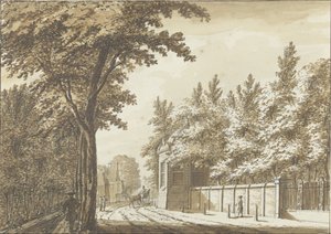 ハールレム郊外のホフステード・ボッシュ・エン・ホーフェン 作： Paulus Constantijn la Fargue (attributed to)