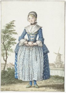 北ホラントの少女 作： Paulus Constantijn la Fargue