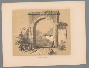 城門の眺め Paulus Lauters の Picturesque Faces (シリーズ タイトル) Etrennes pittoresques pour 1839, par Lauters (シリーズタイトル) 作： Paulus Lauters
