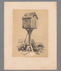 鳩小屋のある風景 Paulus Lauters の Picturesque Faces (シリーズ タイトル) Etrennes pittoresques pour 1839, par Lauters (シリーズタイトル)