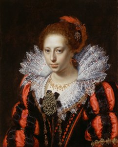 若い女性の肖像 作： Paulus Moreelse