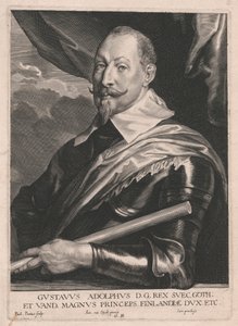 Gustavus Adolphus D.G. Rex Svec. Goth; ヴァンド、大公、フィンランド公爵など。 作： Paulus Pontius