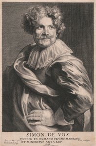 Simon de Vos、大小の人物の画家、アントワープ 作： Paulus Pontius